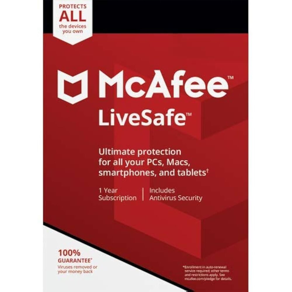 McAfee LiveSafe Ultimate Protection for Unlimited Devices Activation key